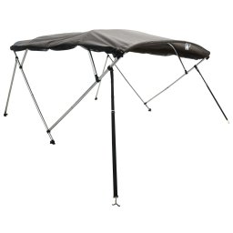 vidaXL Biminitop 4 bogen met mesh zijwanden 243x(200-213)x137 cm