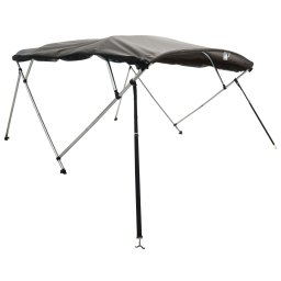 vidaXL Biminitop 4 bogen met mesh zijwanden 243x(230-244)x137 cm