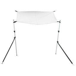 vidaXL Schaduwdoek T-top 170x208x(115-183) cm wit