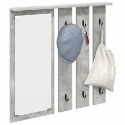 vidaXL Wandgemonteerde kapstok Muurmontage Betongrijs 84 x 10 x 80 cm