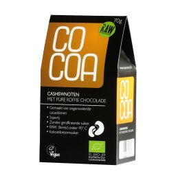Cocoa Cashewnoten met Pure Koffie Chocolade RAW
