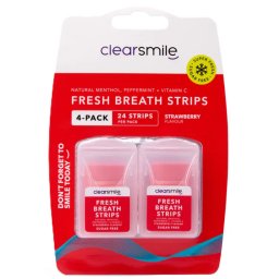 ClearSmile Fresh Breath Strips Strawberry