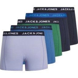 JACK & JONES JACBAYER TRUNKS - XL - 5 PACK LTN Heren Onderbroek