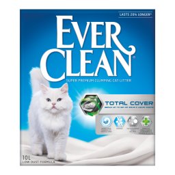 2x10l Ever Clean® Total Cover Klonterende Kattenbakvulling Parfumvrij Kat