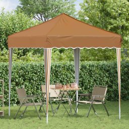 vidaXL Pop-up partytent 195 x 195 x 245 cm Beige Oxford Stof
