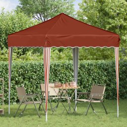 vidaXL Pop-up partytent 195 x 195 x 245 cm Terracotta Oxford Stof