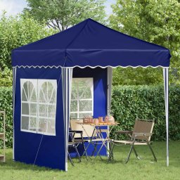 vidaXL Pop-up partytent 195 x 195 x 245 cm Blauw Oxford Stof