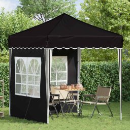 vidaXL Pop-up partytent 195 x 195 x 245 cm Zwart Oxford Stof