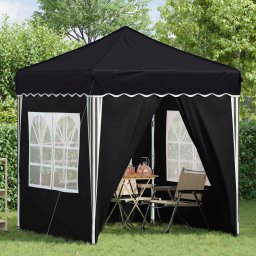 vidaXL Pop-up partytent 195 x 195 x 245 cm Antracietkleurig