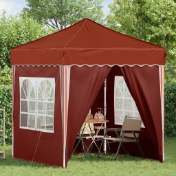 vidaXL Pop-up partytent 195 x 195 x 245 cm Terracotta Oxford Stof