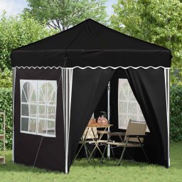 vidaXL Pop-up partytent 195 x 195 x 245 cm Zwart Oxford Stof