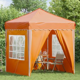 vidaXL Pop-up partytent 195 x 195 x 245 cm Oranje Oxford Stof
