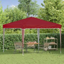 vidaXL Pop-up partytent 288 x 288 x 245 cm Bordeauxrood Oxford Stof