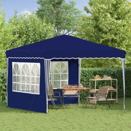 vidaXL Pop-up partytent 288 x 288 x 245 cm Blauw Oxford Stof