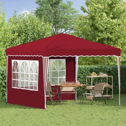 vidaXL Pop-up partytent 288 x 288 x 245 cm Bordeauxrood Oxford Stof