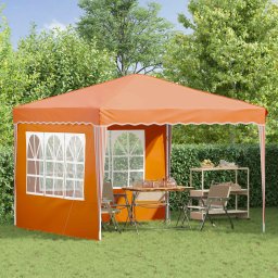 vidaXL Pop-up partytent 288 x 288 x 245 cm Oranje Oxford Stof
