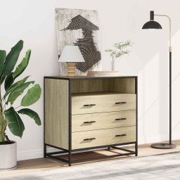 vidaXL Ladekast 70x41x70 cm bewerkt hout sonoma eikenkleurig