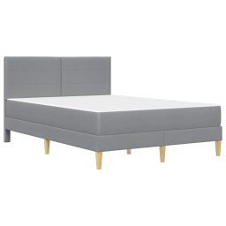vidaXL Bedframe Bedframe Lichtgrijs 120 x 190 cm Polyester