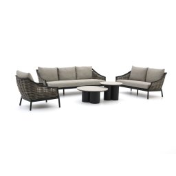Apple Bee Milou/Tonga stoel-bank loungeset 5-delig 6-zits - Laagste prijsgarantie!