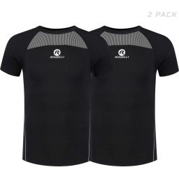 Rogelli - Maat S/M Core 2-pack Ondershirt - Korte Mouwen - Unisex - Zwart