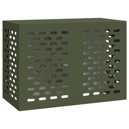 vidaXL Airconditioner hoes Olijfgroen 100 x 50 x 70 cm Staal
