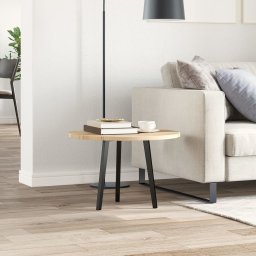 vidaXL Tafelblad rond Ø 60x2 cm massief acaciahout