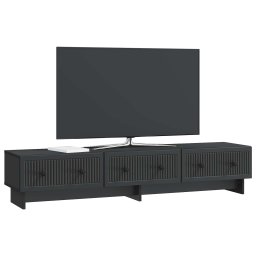 vidaXL TV-kast 147 x 34,5 x 30 cm Zwart Bewerkt hout