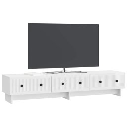 vidaXL TV-kast 147 x 34,5 x 30 cm Hoogglans Wit Bewerkt hout
