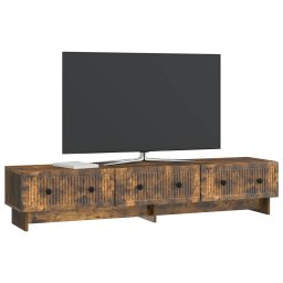 vidaXL TV-kast 147 x 34,5 x 30 cm Gerookt eiken Bewerkt hout