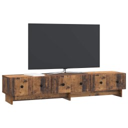 vidaXL TV-kast 147 x 34,5 x 30 cm Oud hout Bewerkt hout