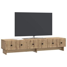 vidaXL TV-kast 147 x 34,5 x 30 cm Artisanaal eiken Bewerkt hout
