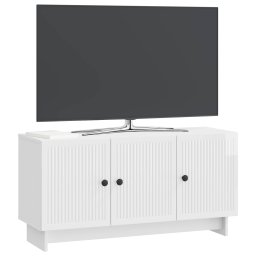 vidaXL TV-kast 99 x 34,5 x 50 cm Hoogglans Wit Bewerkt hout