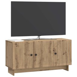vidaXL TV-kast 99 x 34,5 x 50 cm Artisanaal eiken Bewerkt hout