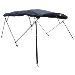 vidaXL Biminitop 4 bogen met mesh zijwanden 243x(230-244)x137 cm