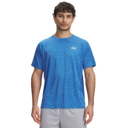 Under Armour Tech Textured Trainingsshirt Blauw Wit