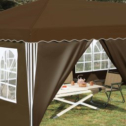 vidaXL Pop-up partytent 575 x 288 x 245 cm Taupe