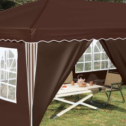 vidaXL Pop-up partytent 575 x 288 x 245 cm Bruin