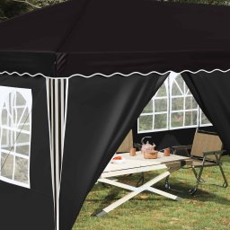 vidaXL Pop-up partytent 575 x 288 x 245 cm Zwart