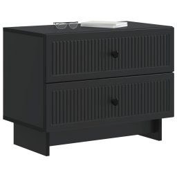 vidaXL Nachtkastje met lade Zwart 62 x 34,5 x 47,5 cm Bewerkt hout
