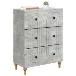 vidaXL Ladenkast Betongrijs 66 x 34,5 x 90 cm Bewerkt hout