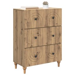 vidaXL Ladenkast 66 x 34,5 x 90 cm Bewerkt hout Artisanaal eiken