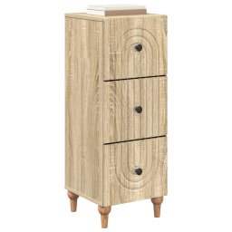 vidaXL Ladenkast 33 x 34,5 x 90 cm Bewerkt hout Sonoma Eiken