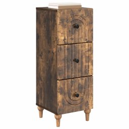 vidaXL Ladenkast 33 x 34,5 x 90 cm Bewerkt hout Gerookt eiken