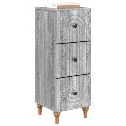 vidaXL Ladenkast 33 x 34,5 x 90 cm Bewerkt hout Grijs sonoma