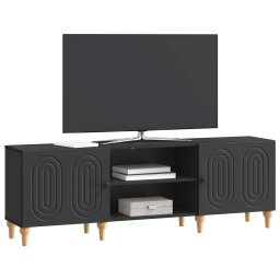 vidaXL TV-kast 150 x 31 x 50 cm Zwart Bewerkt hout