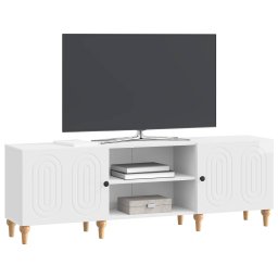 vidaXL TV-kast 150 x 31 x 50 cm Hoogglans Wit Bewerkt hout