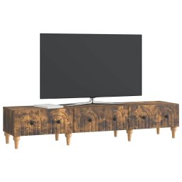 vidaXL TV-kast met lade Gerookt eiken 147 x 34,5 x 30 cm Bewerkt hout