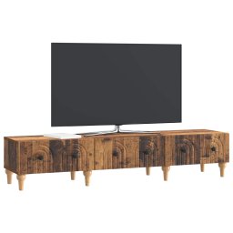 vidaXL TV-kast met lade Oud hout 147 x 34,5 x 30 cm Bewerkt hout