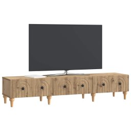 vidaXL TV-kast 147 x 34,5 x 30 cm Artisanaal eiken Bewerkt hout