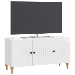 vidaXL TV-kast 99 x 34,5 x 50 cm Hoogglans Wit Bewerkt hout